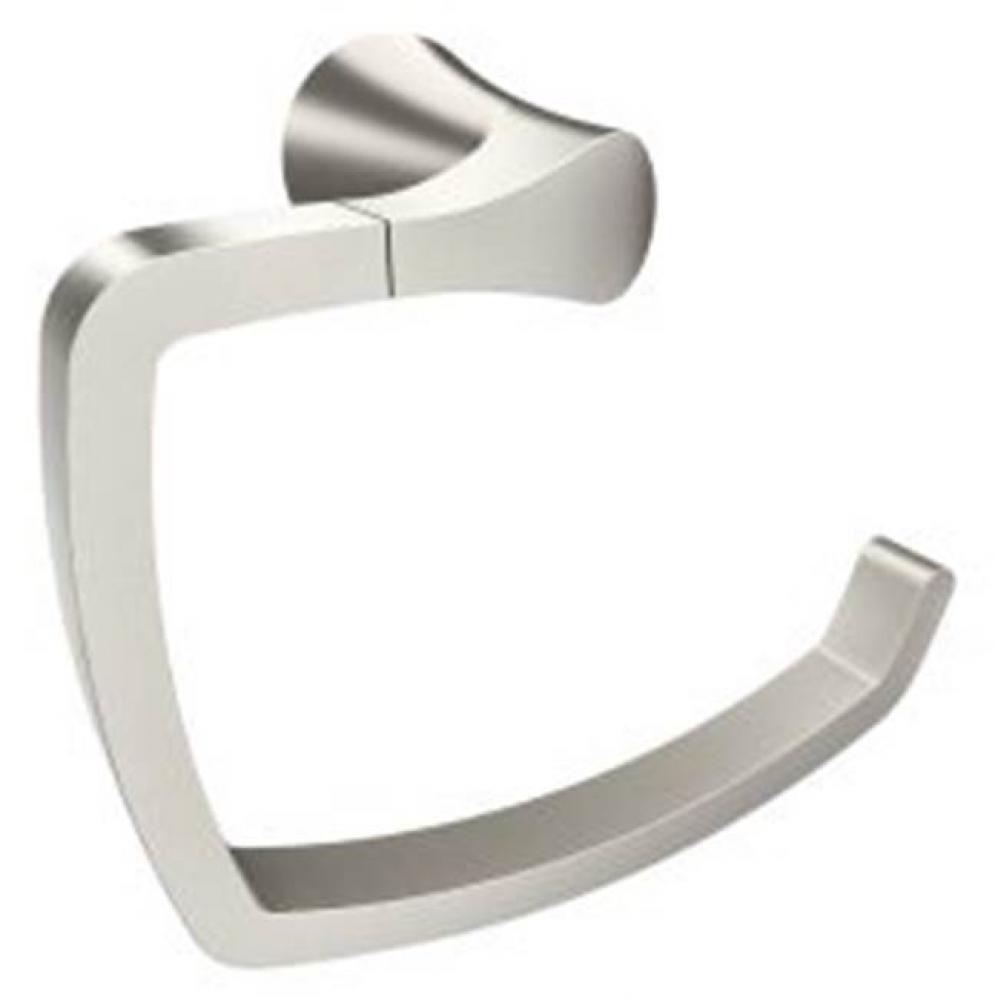 Brushed Nickel Towel Ring