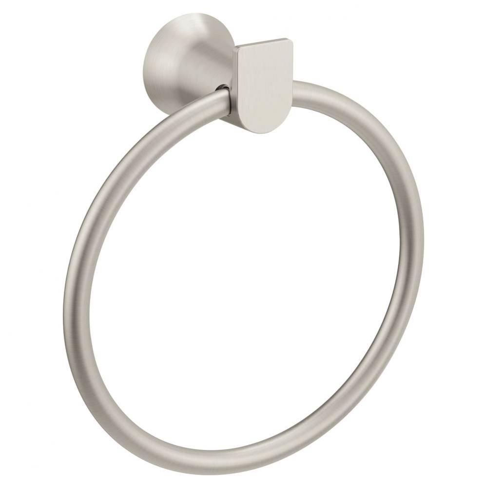 Brushed Nickel Towel Ring