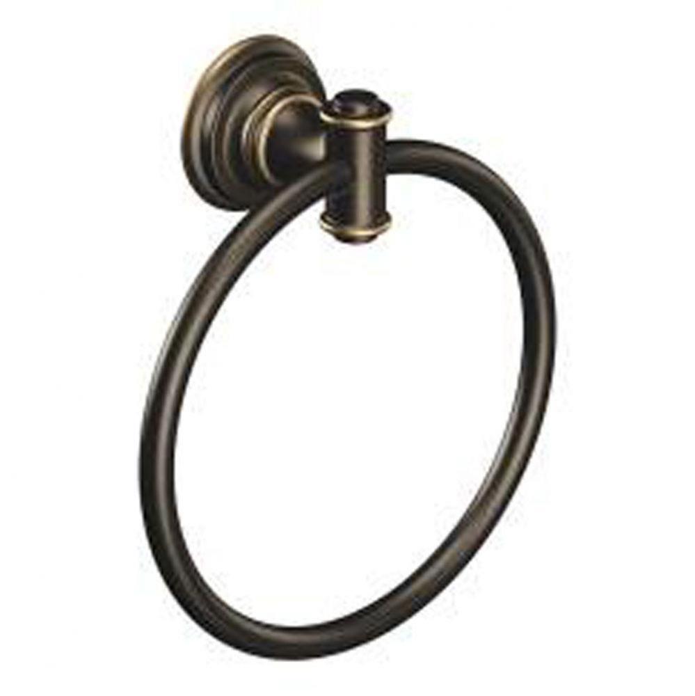 Mediterranean bronze towel ring