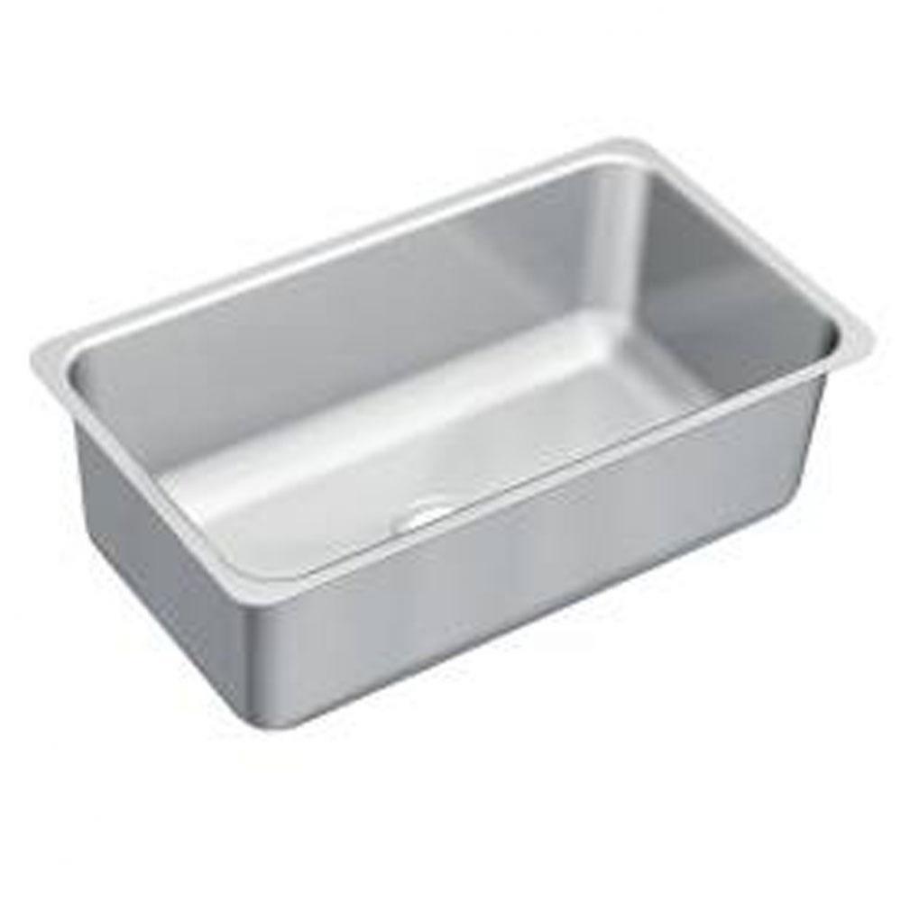 31-1/4''x18'' stainless steel 18 gauge single bowl sink