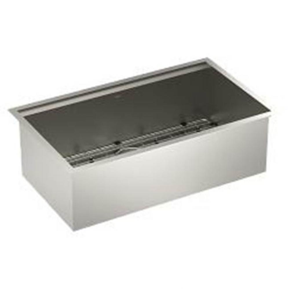 32''x19'' Single Bowl Undermount Workstation Sink