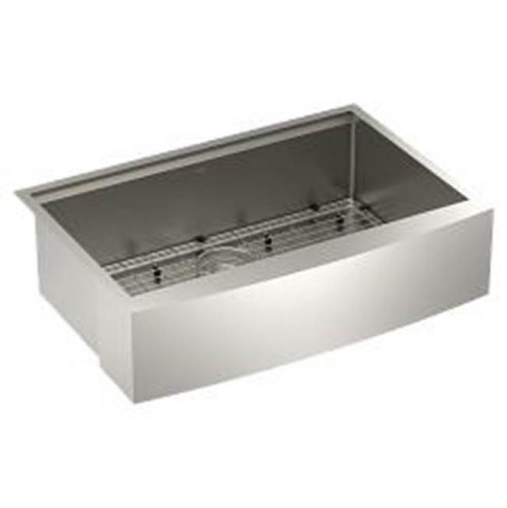 33''x22'' Single Bowl Apron Workstation Sink