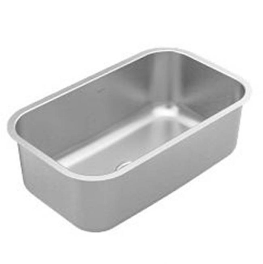 30'' x 18'' stainless steel 18 gauge single bowl sink