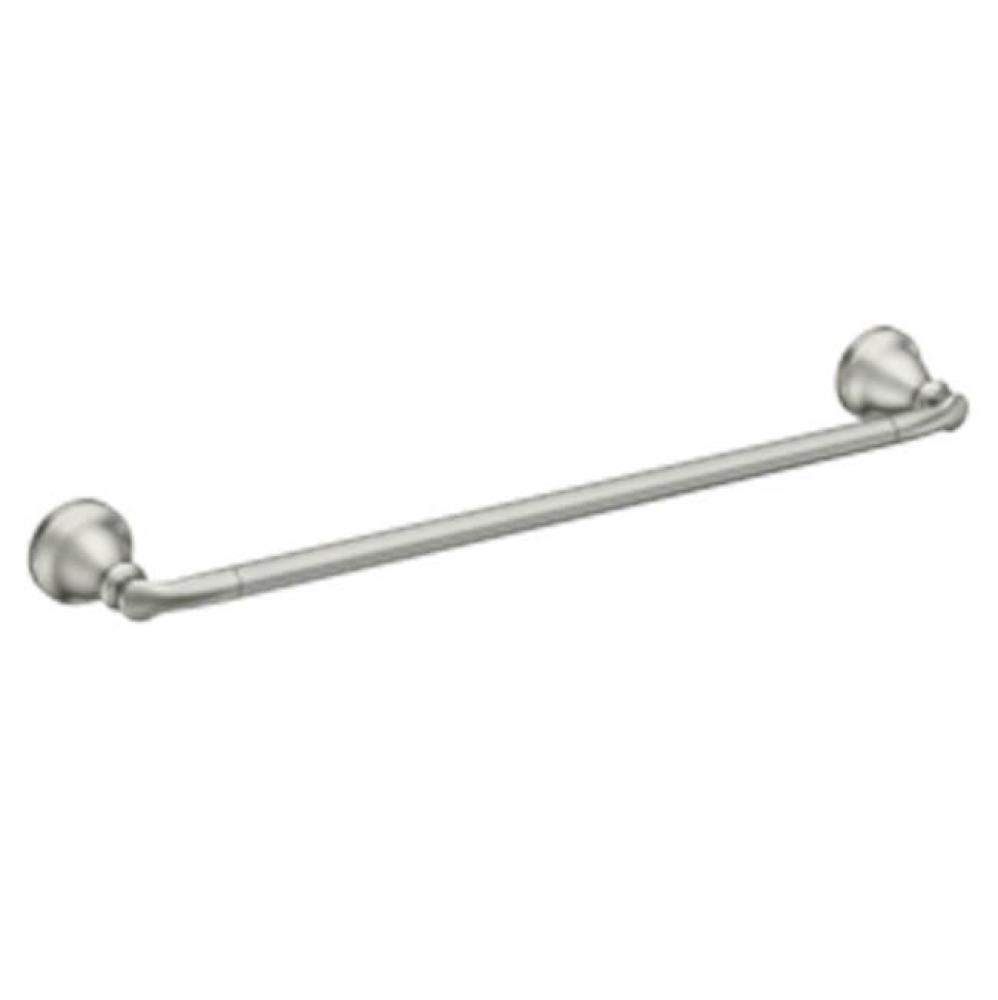 Brushed nickel 18'' towel bar