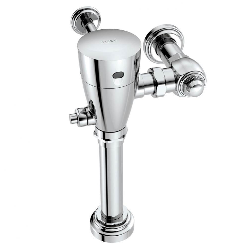 Chrome electronic flush valve 1 1/2'' water closet