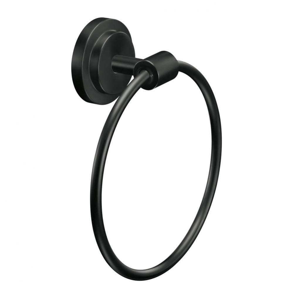 Matte Black Towel Ring