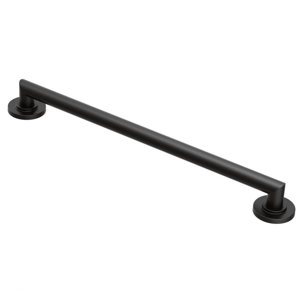 Matte Black 24'' Designer Grab Bar