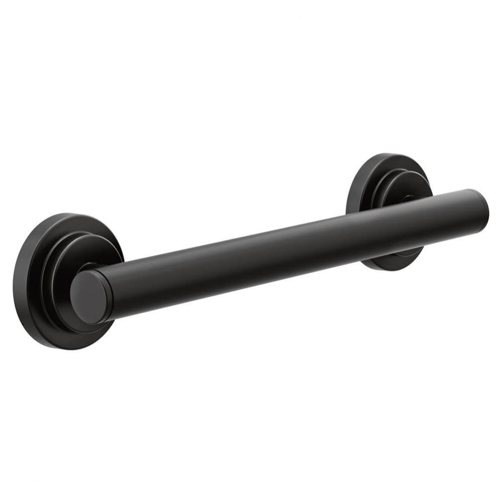 Matte Black 12'' Designer Grab Bar