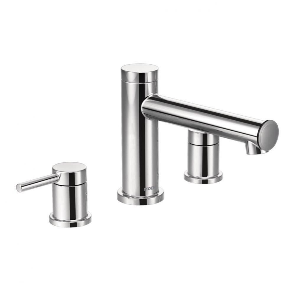 Align 2-Handle Deck Mount Roman Tub Faucet Trim Kit in Chrome (Valve Sold Separately)