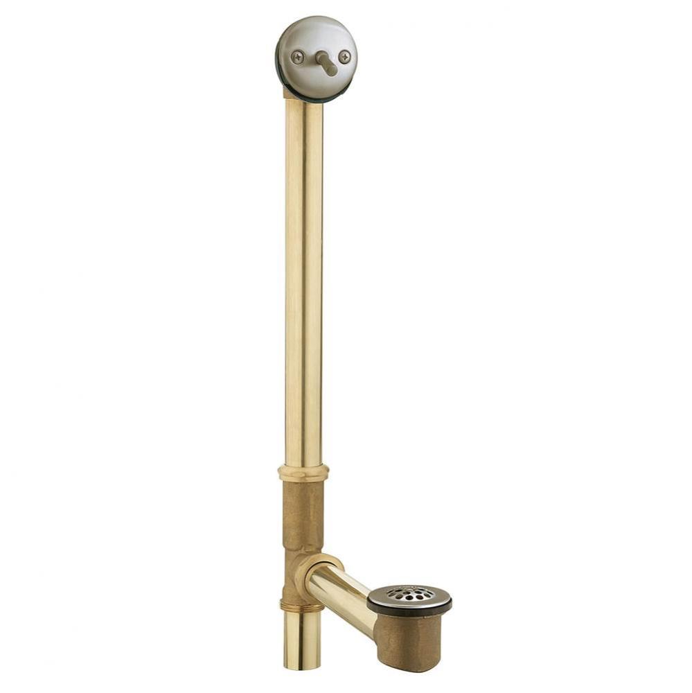 Trip Lever Bath Waste for Whirlpool Tubs, Brushed Nickel