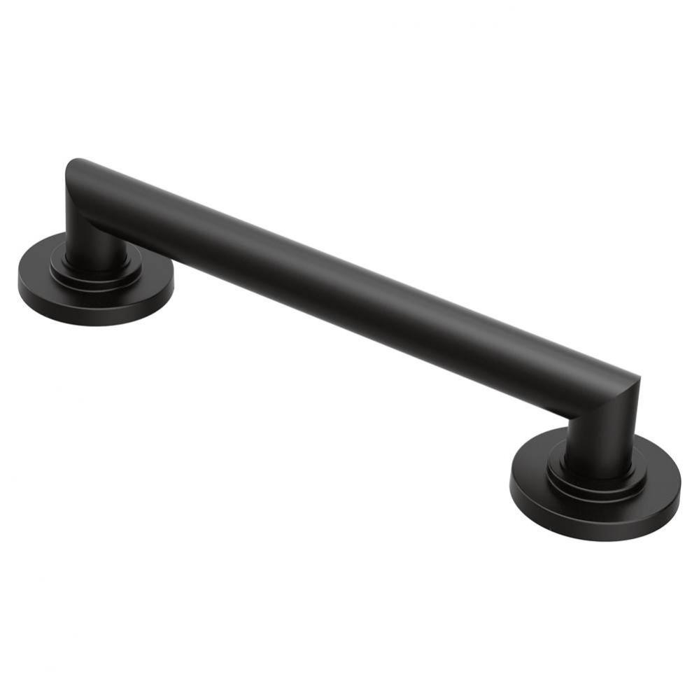 Matte Black 12'' Designer Grab Bar