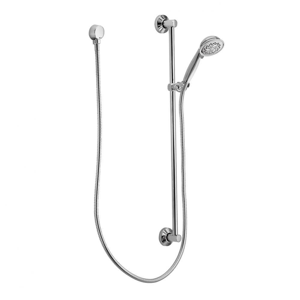 Chrome handheld shower