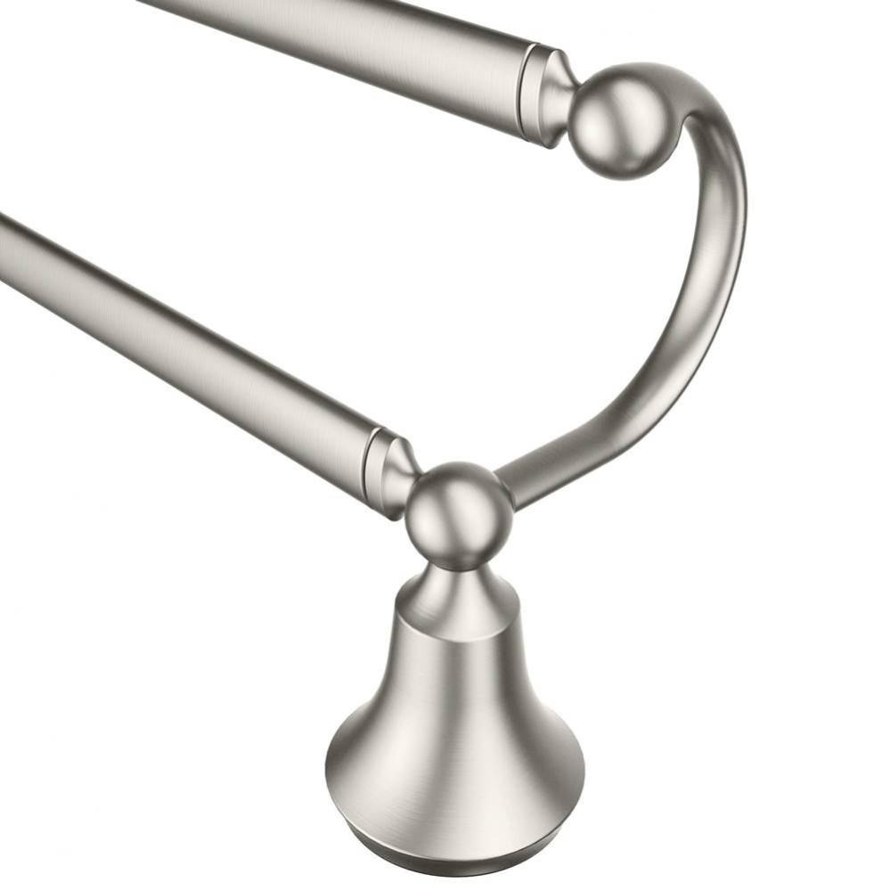 Brushed Nickel 24'' Double Towel Bar