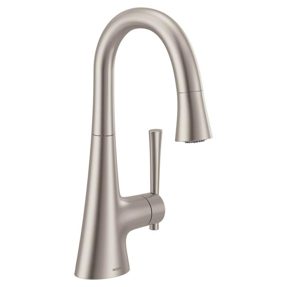 Kurv Spot Resist Stainless One-Handle High Arc Bar Faucet