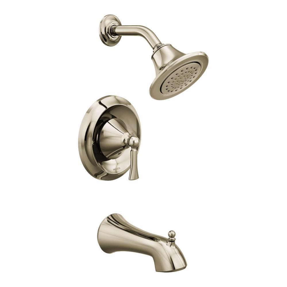 Wynford Posi-Temp Single-Handle 1-Spray Tub and Shower Faucet in Polished Nickel