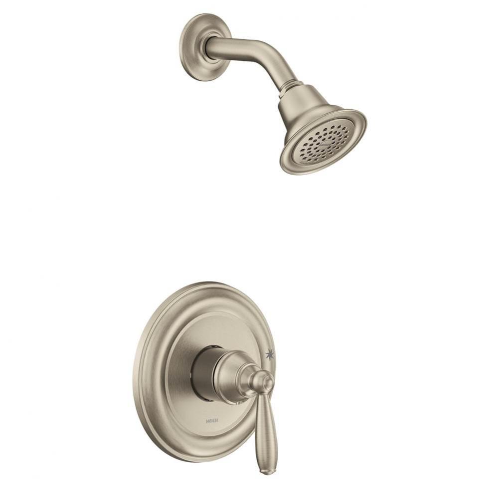 Brantford M-CORE 2-Series Eco Performance 1-Handle Shower Trim Kit in Brushed Nickel (Valve Sold S