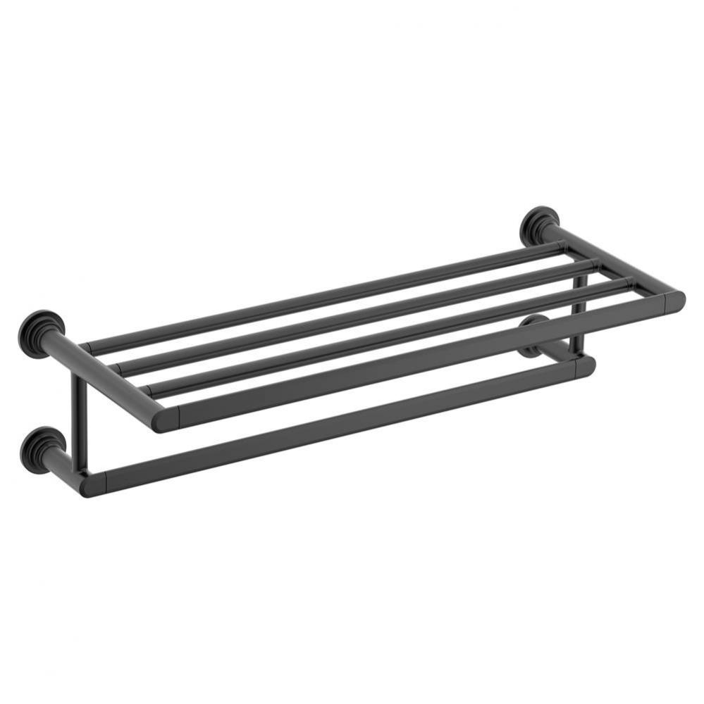 Matte Black Towel Shelf