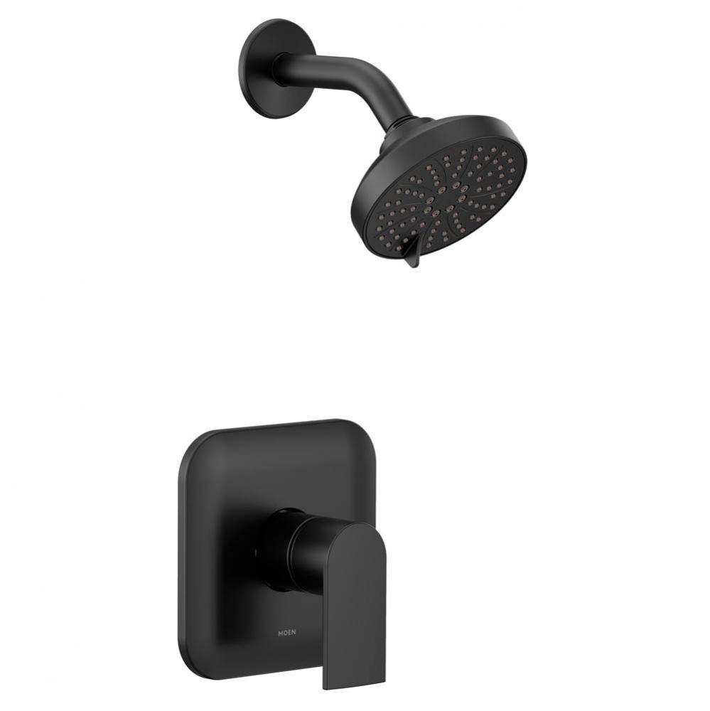 Genta M-CORE 2-Series Eco Performance 1-Handle Shower Trim Kit in Matte Black (Valve Sold Separate