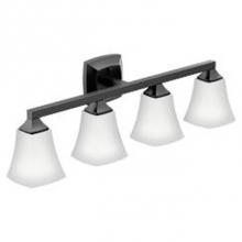 Moen YB5164BL - Matte Black Four Globe Bath Light