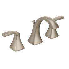 Moen T6905BN - Voss 8 in. Widespread 2-Handle High-Arc Bathroom Faucet Trim Kit in Brushed Nickel (Valve Sold Sep