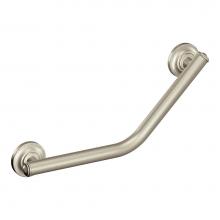 Moen RA8716D1GBN - Brushed Nickel 16'' Angled Grab Bar