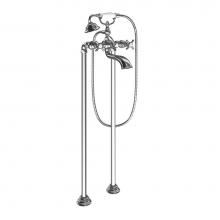 Moen S22105 - Weymouth 2-Handle Wall Mount Roman Tub Filler Trim Kit in Chrome (Valve Sold Separately)