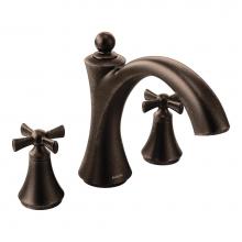 Moen T657ORB - Wynford 2-Handle Deck-Mount Roman Tub Faucet in Oil Rubbed Bronze