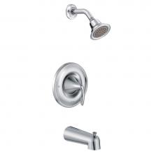 Moen T2133 - Eva Single-Handle 1-Spray Posi-Temp Tub and Shower Faucet Trim Kit in Chrome (Valve Sold Separatel