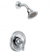 Moen T2152 - Brantford Posi-Temp Single-Handle 1-Spray Shower Faucet Trim Kit in Chrome (Valve Sold Separately)