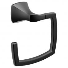 Moen YB5186BL - Matte Black Towel Ring