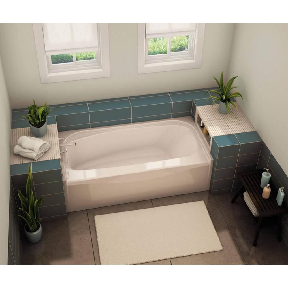 TOF-3060 AFR AcrylX Alcove Left-Hand Drain Bathtub in White