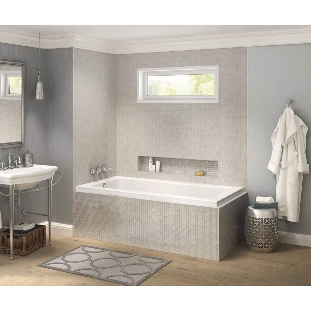 Pose 7242 IF Acrylic Corner Left Right-Hand Drain Bathtub in White