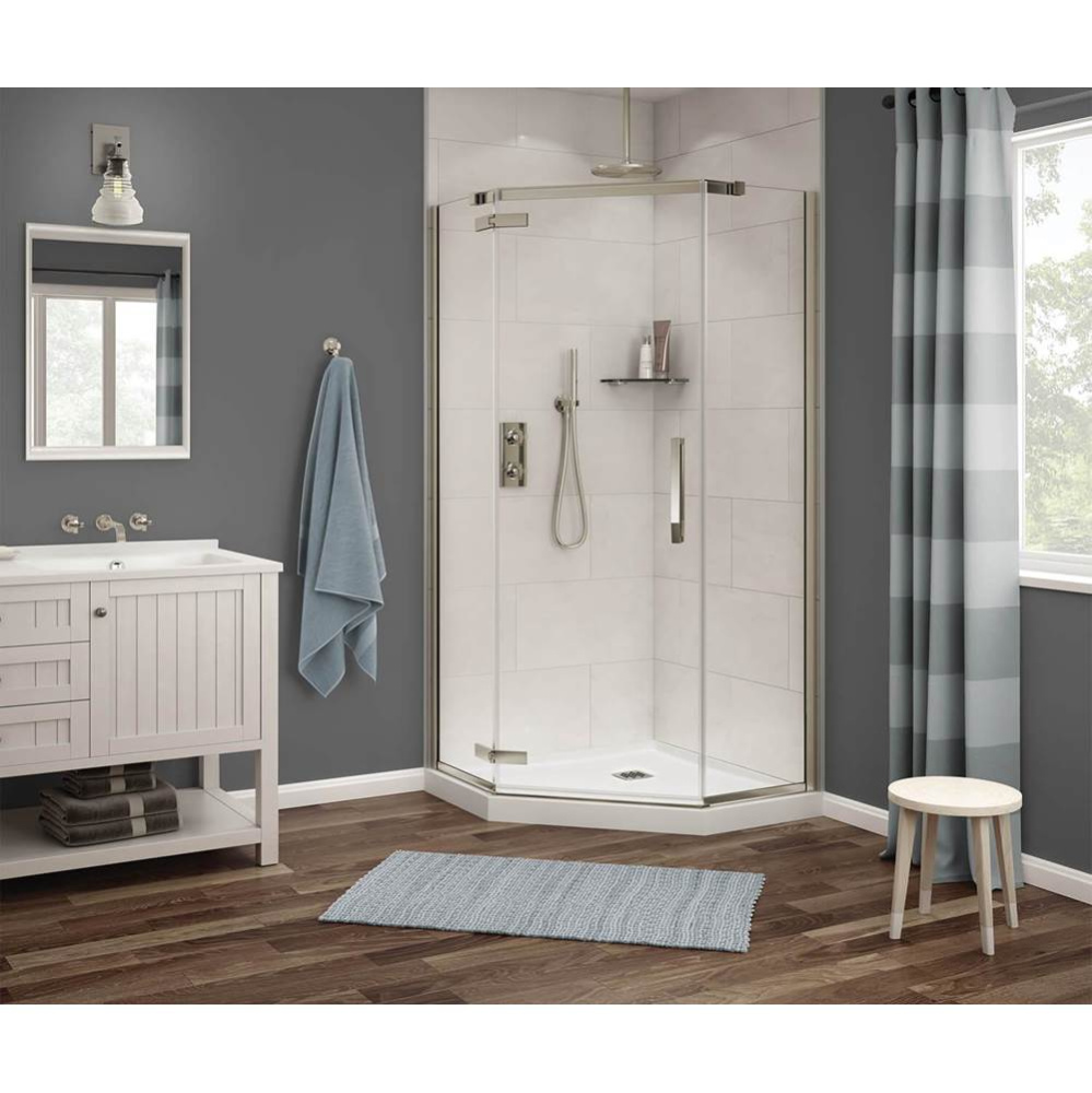 Link Neo-angle 38 x 38 x 75 in. 8mm Pivot Shower Door for Corner Installation with Clear glass in
