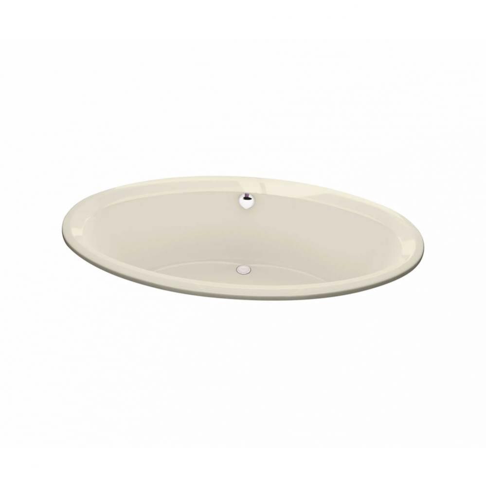 Tympani 71.625 in. x 41.625 in. Drop-in Bathtub with Whirlpool System Center Drain in Bone