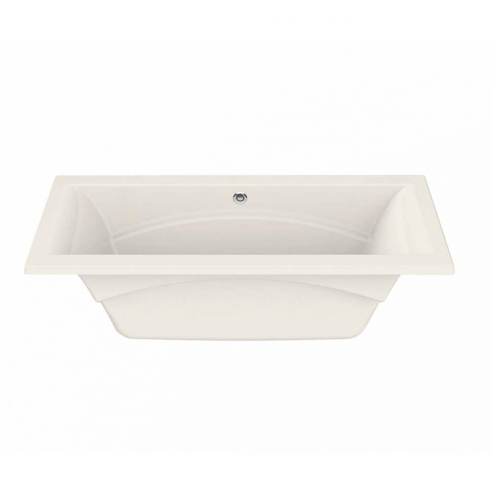 Optik 7236 Acrylic Undermount Center Drain Combined Hydrofeel & Aerofeel Bathtub in Biscuit