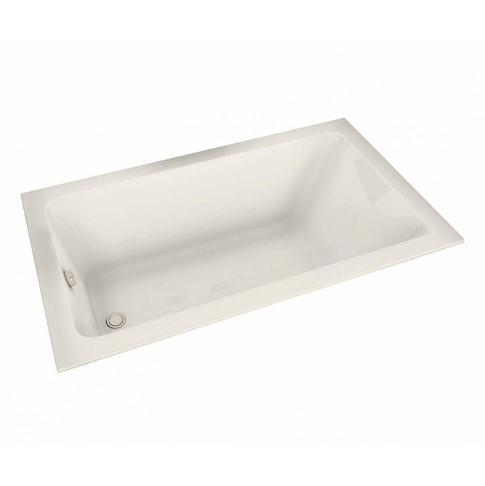 Pose 7236 Acrylic Drop-in End Drain Bathtub in Biscuit