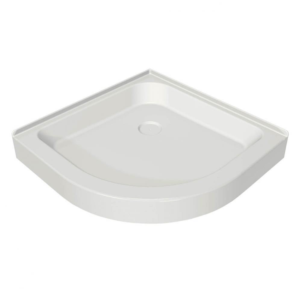 NR 36.125 in. x 36.125 in. x 6.125 in. Neo-Round Corner Shower Base with Center Drain in White