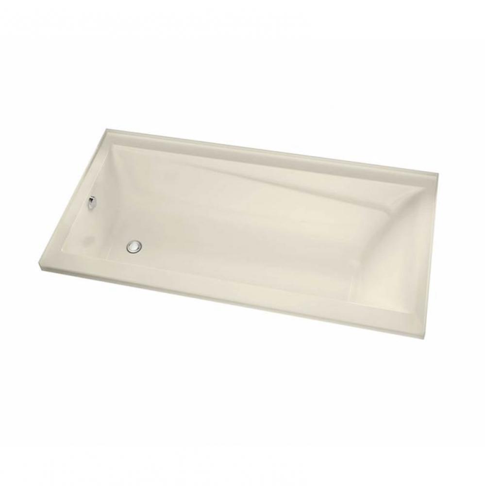 Exhibit 6032 IF Acrylic Alcove Right-Hand Drain Combined Whirlpool & Aeroeffect Bathtub in Bon