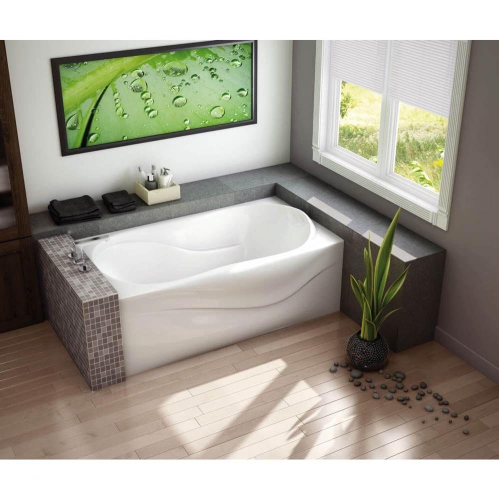 Murmur A 59.875 in. x 33.375 in. Alcove Bathtub with Hydrosens System Right Drain in White