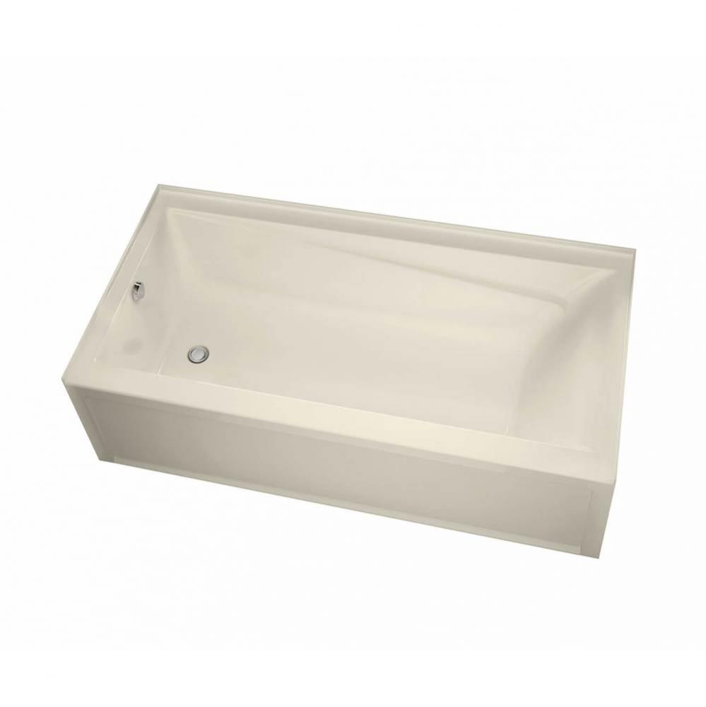 Exhibit 6042 IFS Acrylic Alcove Right-Hand Drain Aeroeffect Bathtub in Bone