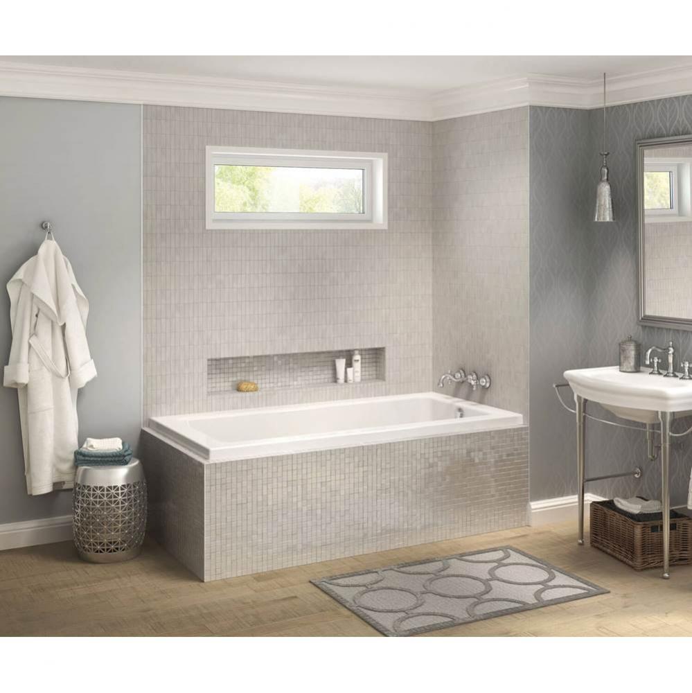 Pose 6636 IF Acrylic Corner Right Right-Hand Drain Combined Whirlpool & Aeroeffect Bathtub in