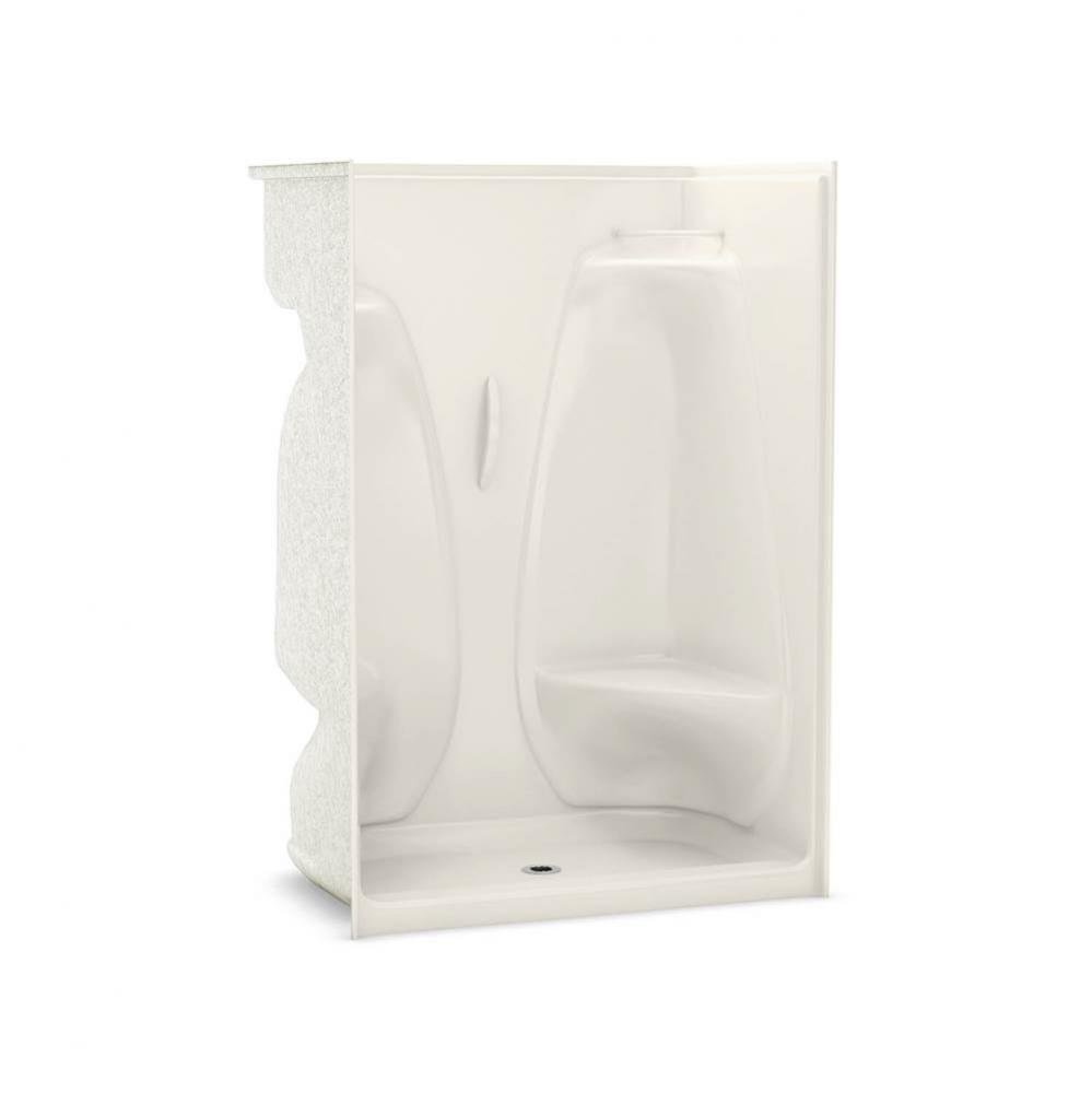 ACSH/RS/LS/NS-48 48 in. x 33.25 in. x 75 in. 1-piece Shower with No Seat, Center Drain in Biscuit