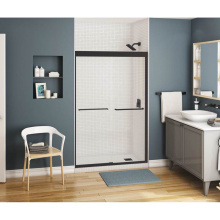 Maax 134571-900-340-000 - Kameleon 43-47 x 71 in. 8 mm Bypass Shower Door for Alcove Installation with Clear glass in Matte