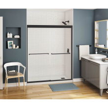 Maax 134572-900-340-000 - Kameleon 55-59 x 71 in. 8 mm Bypass Shower Door for Alcove Installation with Clear glass in Matte