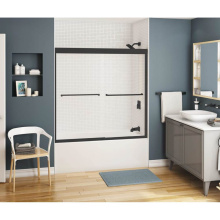 Maax 134670-900-340-000 - Kameleon SC 55-59 x 57 in. 8 mm Bypass Tub Door for Alcove Installation with Clear glass in Matte