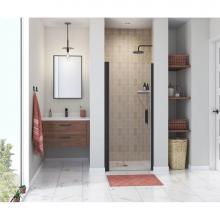 Maax 138264-900-340-101 - Manhattan 31-33 x 68 in. 6 mm Pivot Shower Door for Alcove Installation with Clear glass & Squ