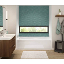 Maax 106183-R-103-001 - Exhibit 7236 IFS Acrylic Alcove Right-Hand Drain Aeroeffect Bathtub in White