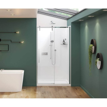 Maax 135870-900-084-000 - Nebula 44.5-46.5 x 78.75 in. 8mm Sliding Shower Door for Alcove Installation with Clear glass in C