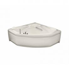 Maax 100055-000-007 - Infinity 60 in. x 60 in. Corner Bathtub with Center Drain in Biscuit