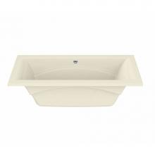 Maax 101270-054-004 - Optik 7236 Acrylic Undermount Center Drain Hydrofeel Bathtub in Bone